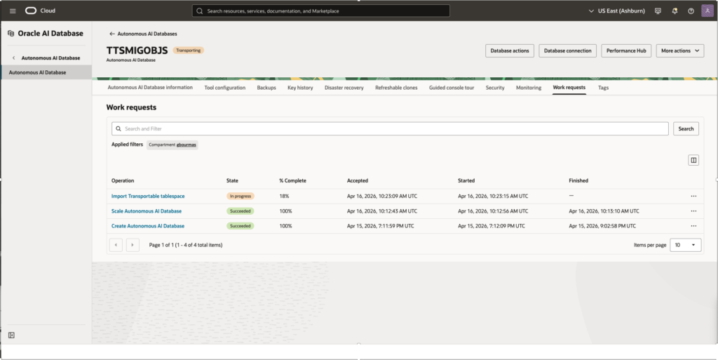 Migrating Large Data Warehouses to Autonomous AI Lakehouse Using TTS with Incremental Backups adb8